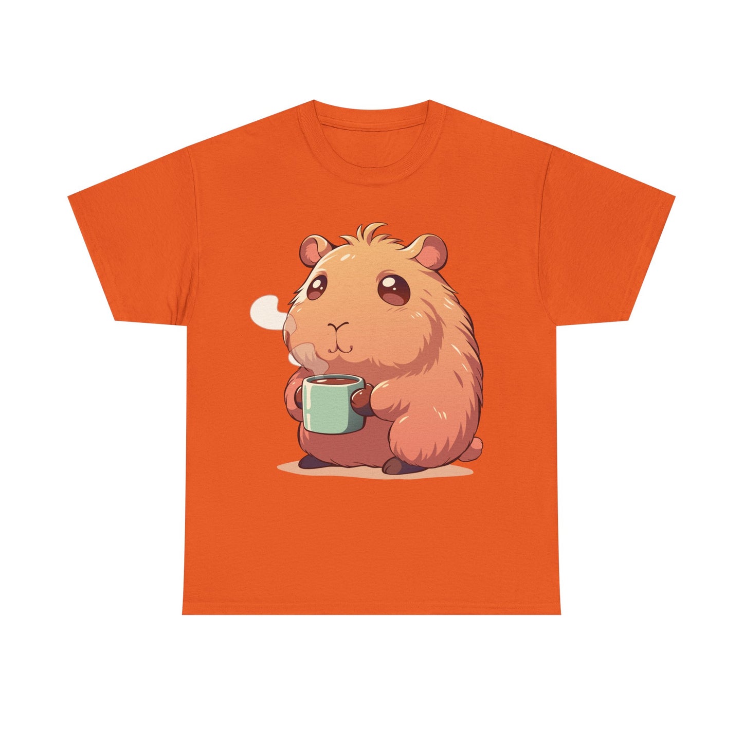 Capybara Coffee T-Shirt | Cute Animal Graphic Tee | Cozy Coffee Lover Shirt