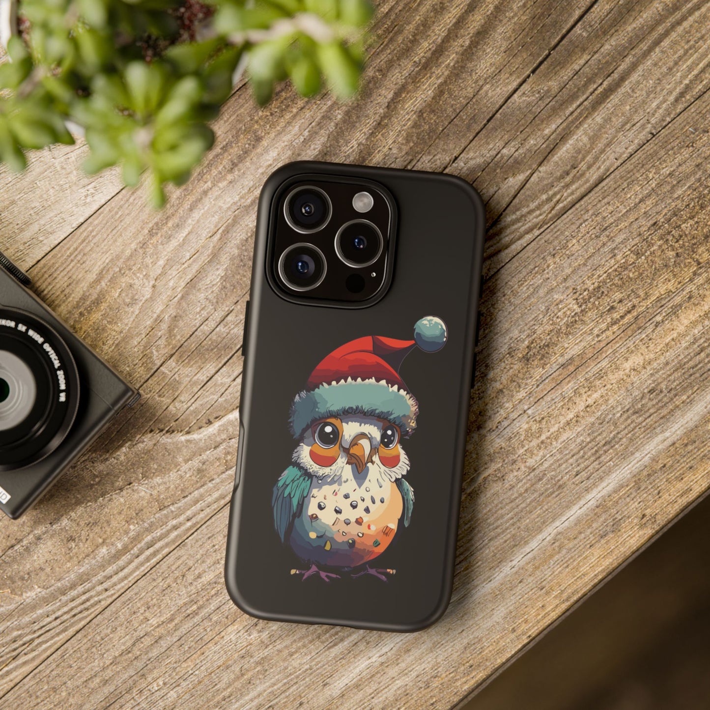 Cute Bird Christmas Phone Case - Festive Bird Accessory for Holiday Cheer, Perfect phone Cover for 16, 15, Pro Max, Galaxy, & Pixel