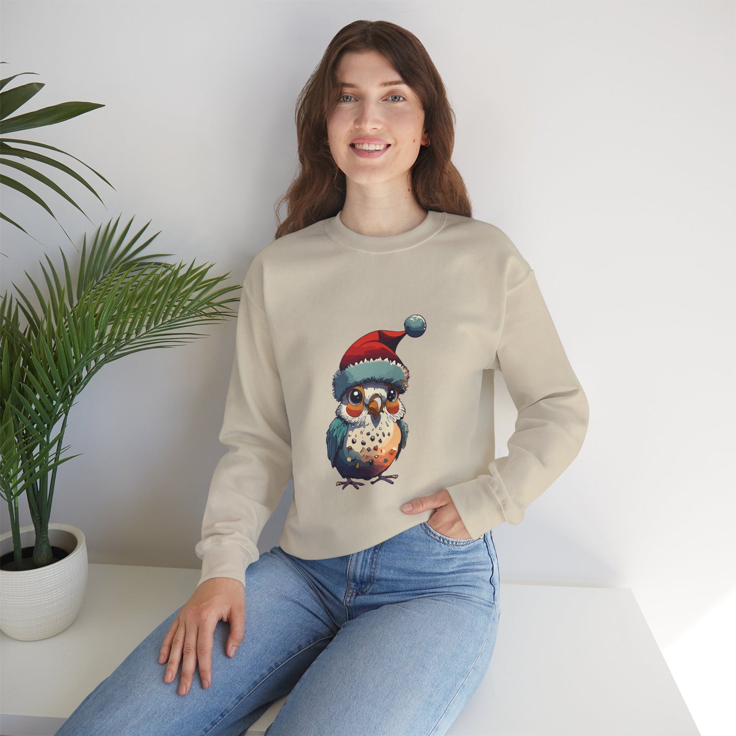 Cute bird Christmas sweatshirt, Animal Lover Gift sweatshirt For Christmas,Christmas sweatshirt For Bird Owner, Merry birdmas