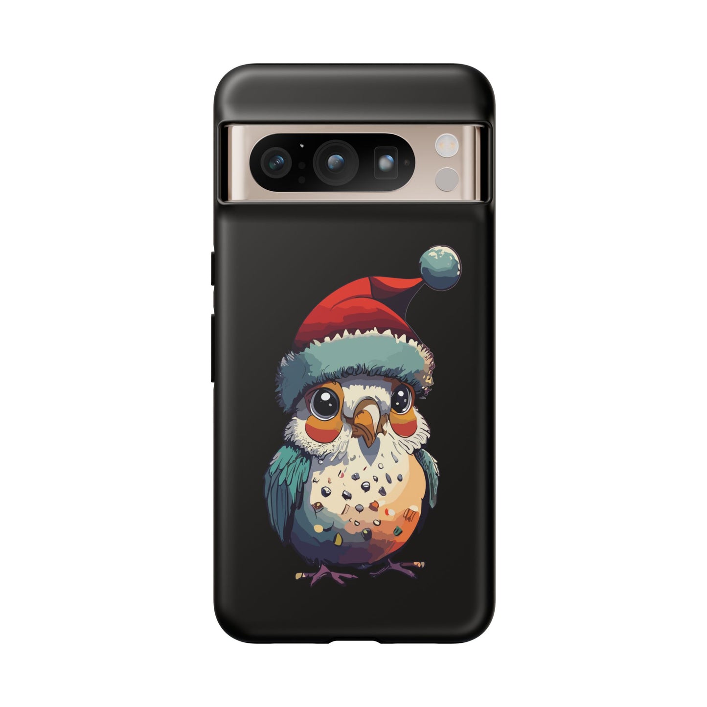 Cute Bird Christmas Phone Case - Festive Bird Accessory for Holiday Cheer, Perfect phone Cover for 16, 15, Pro Max, Galaxy, & Pixel