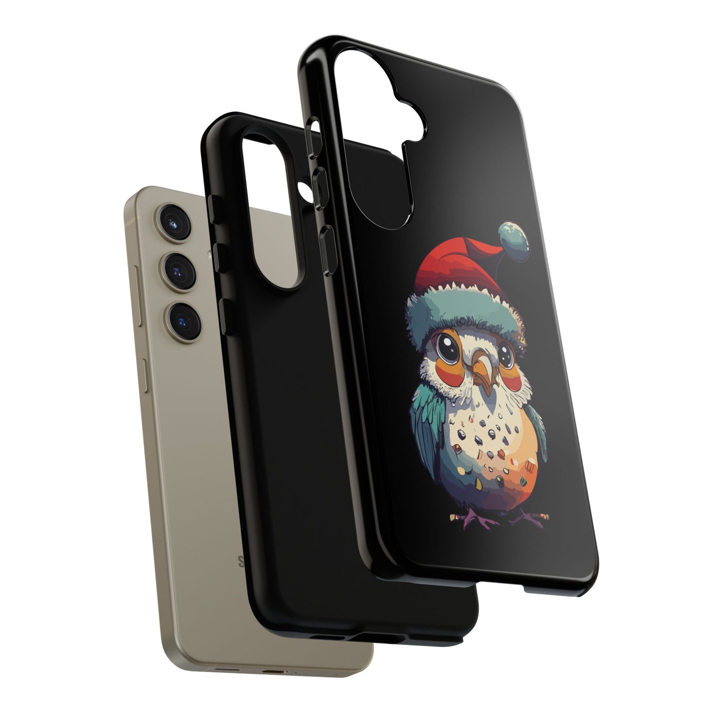 Cute Bird Christmas Phone Case - Festive Bird Accessory for Holiday Cheer, Perfect phone Cover for 16, 15, Pro Max, Galaxy, & Pixel