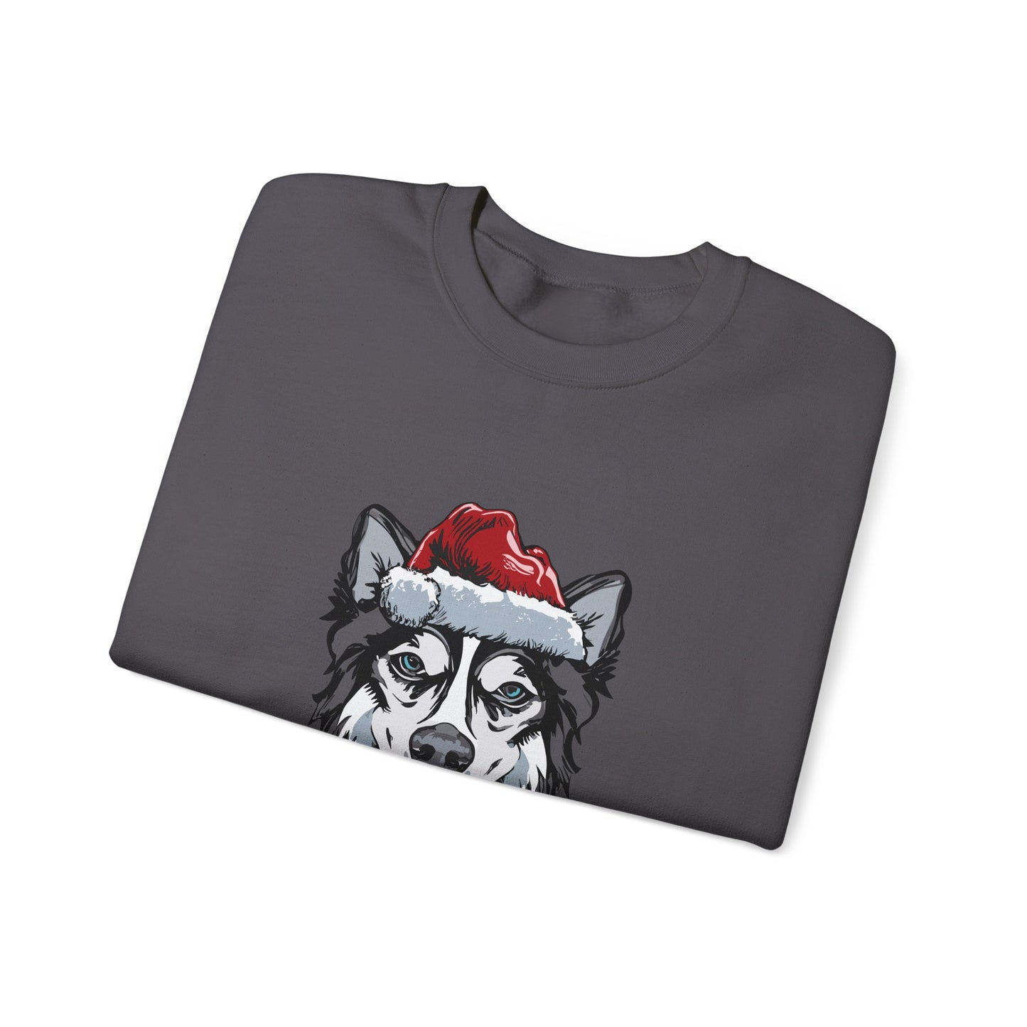 Cute Husky Christmas Sweathirt, Animal Lover Gift For Christmas, Christmas Merry Dogmas Unisex Heavy Blend™ Crewneck Sweatshirt