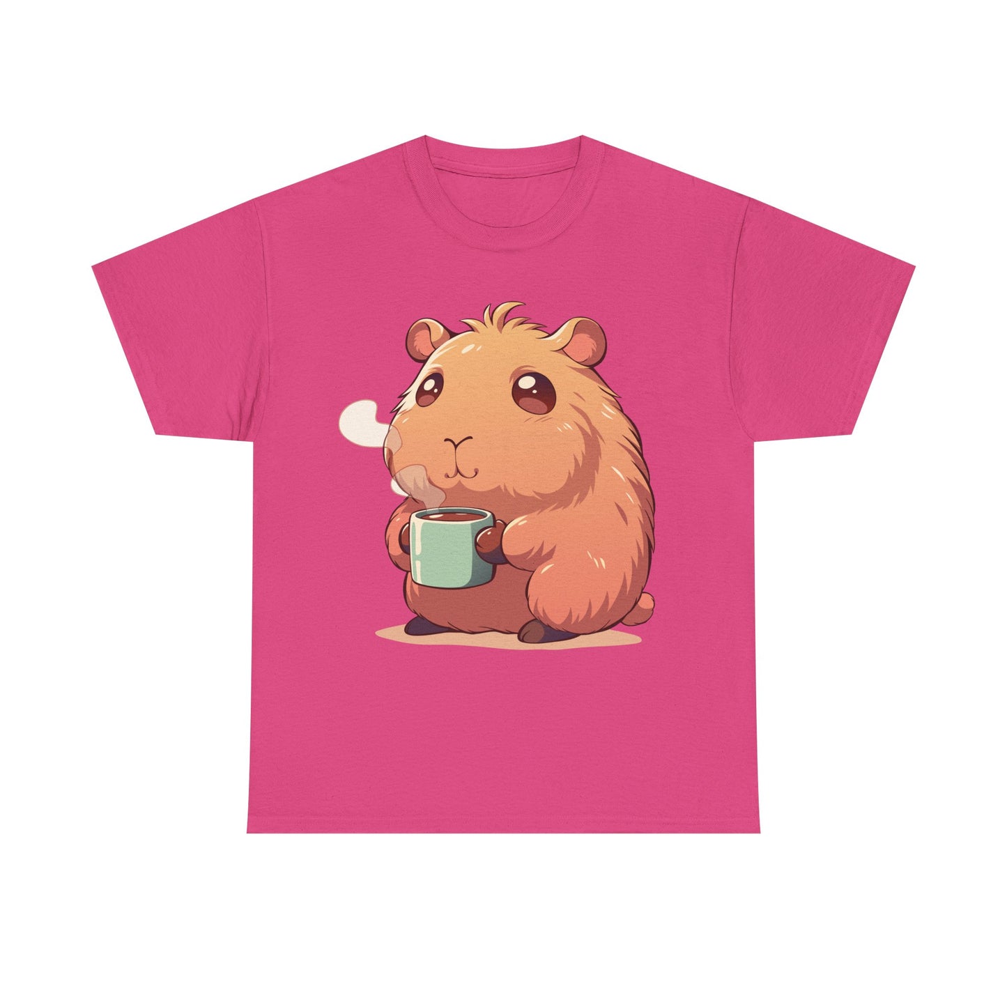 Capybara Coffee T-Shirt | Cute Animal Graphic Tee | Cozy Coffee Lover Shirt