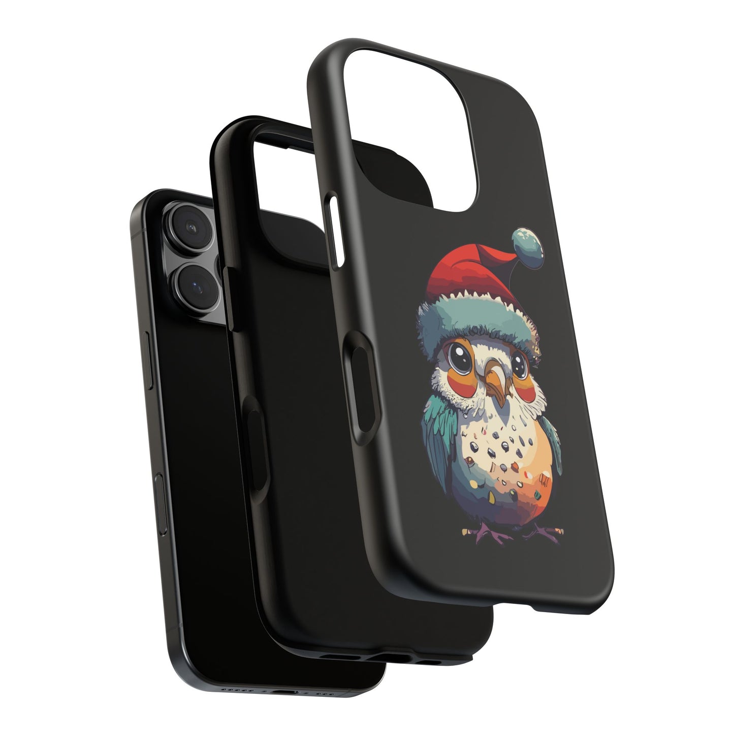 Cute Bird Christmas Phone Case - Festive Bird Accessory for Holiday Cheer, Perfect phone Cover for 16, 15, Pro Max, Galaxy, & Pixel