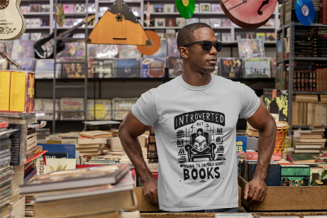 Funny Introvert shirt Introvert's Comfort Tee - "Quiet Charm" Book Lover's Soft T-Shirt