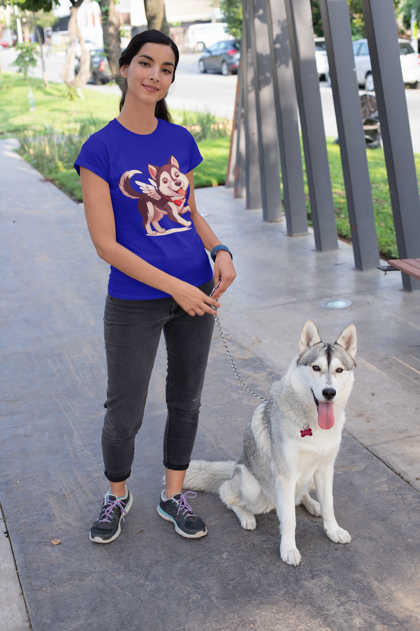 Cute Husky Valentine's Day shirt, My Dog Is My Valentine, Valentines Dog Lover Shirt, Siberian Husky Lover Gift, Dog Mom shirt
