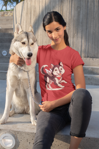 Cute Husky Valentine's Day shirt, My Dog Is My Valentine, Valentines Dog Lover Shirt, Siberian Husky Lover Gift, Dog Mom shirt