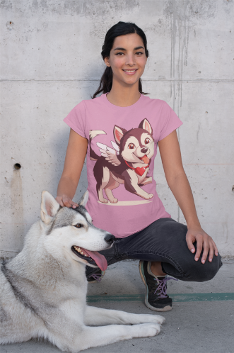 Cute Husky Valentine's Day shirt, My Dog Is My Valentine, Valentines Dog Lover Shirt, Siberian Husky Lover Gift, Dog Mom shirt