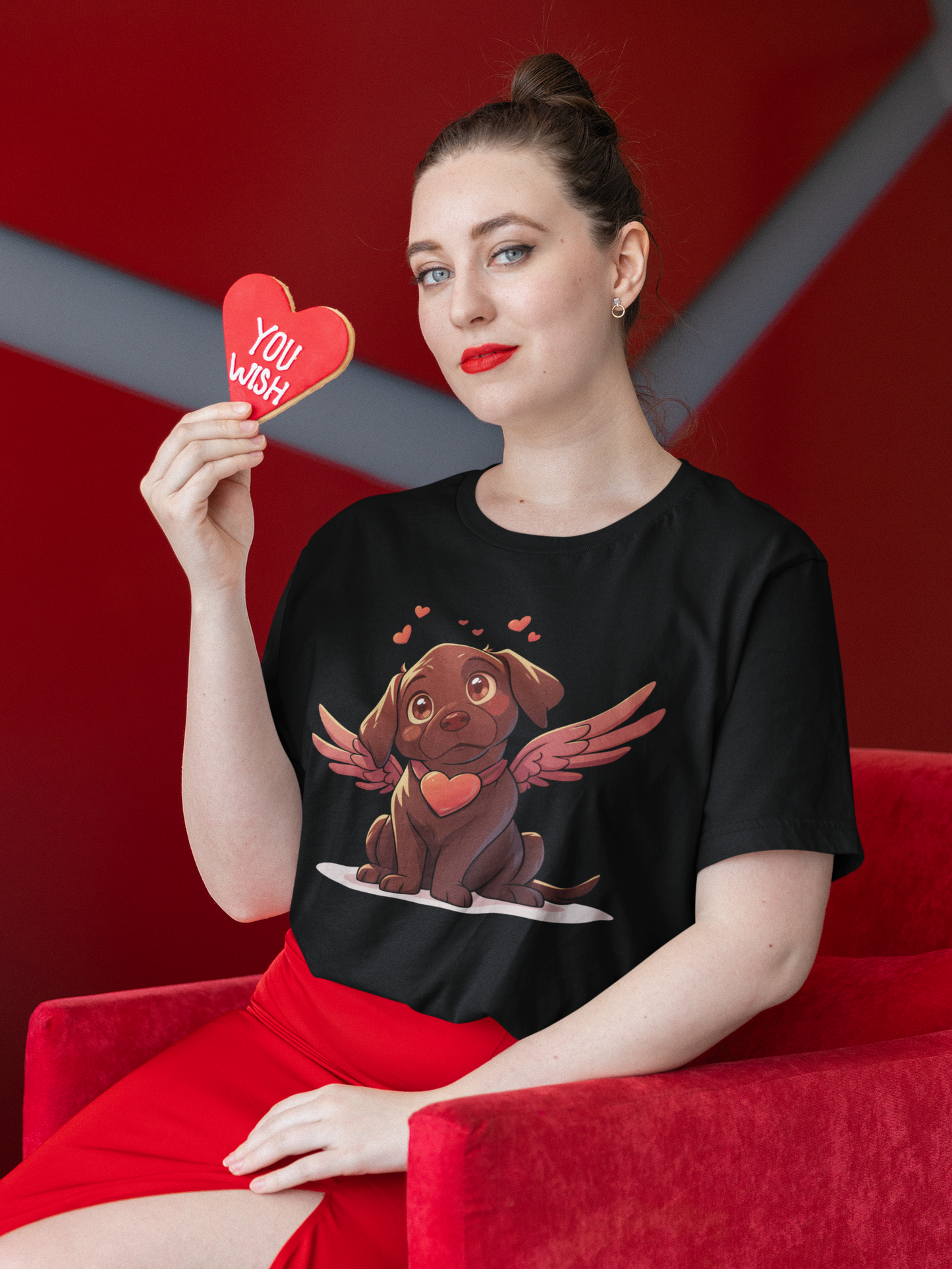Cute Labrador Valentine's Day shirt, My Dog Is My Valentine, Valentines Dog Lover Shirt, Black Labrador Lover Gift, Dog Mom shirt