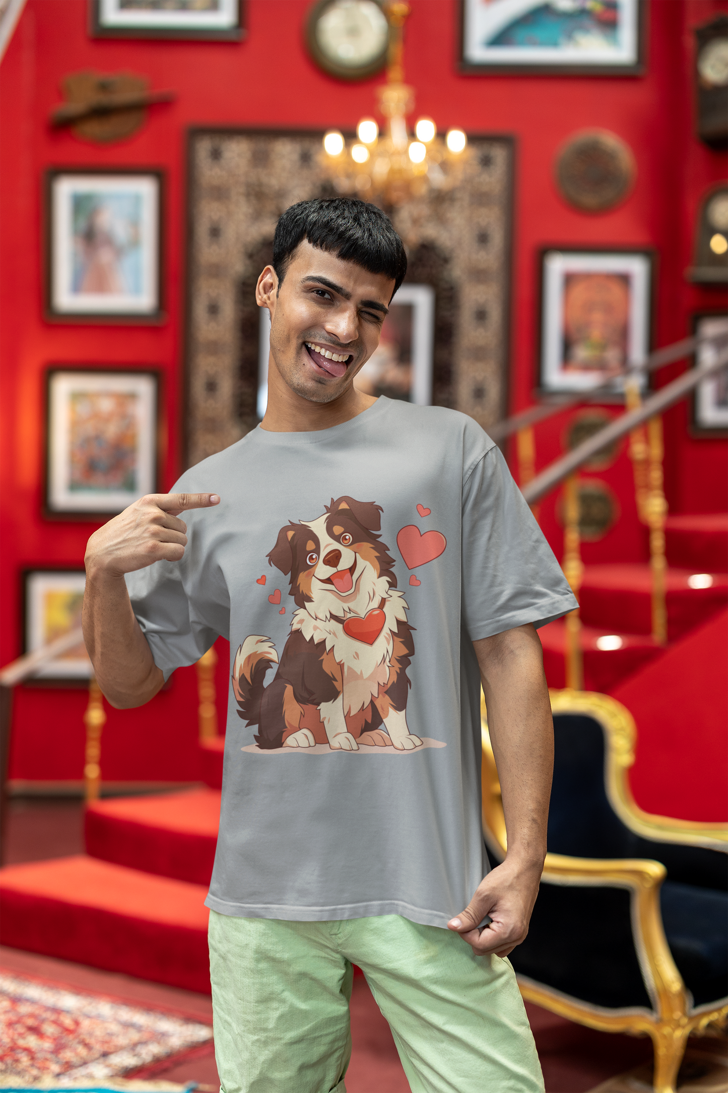 Cute Australian Sheperd Valentine's Day shirt, My Dog Is My Valentine, Valentines Dog Lover Shirt, Aussie Sheperd Lover Gift, Dog Mom shirt
