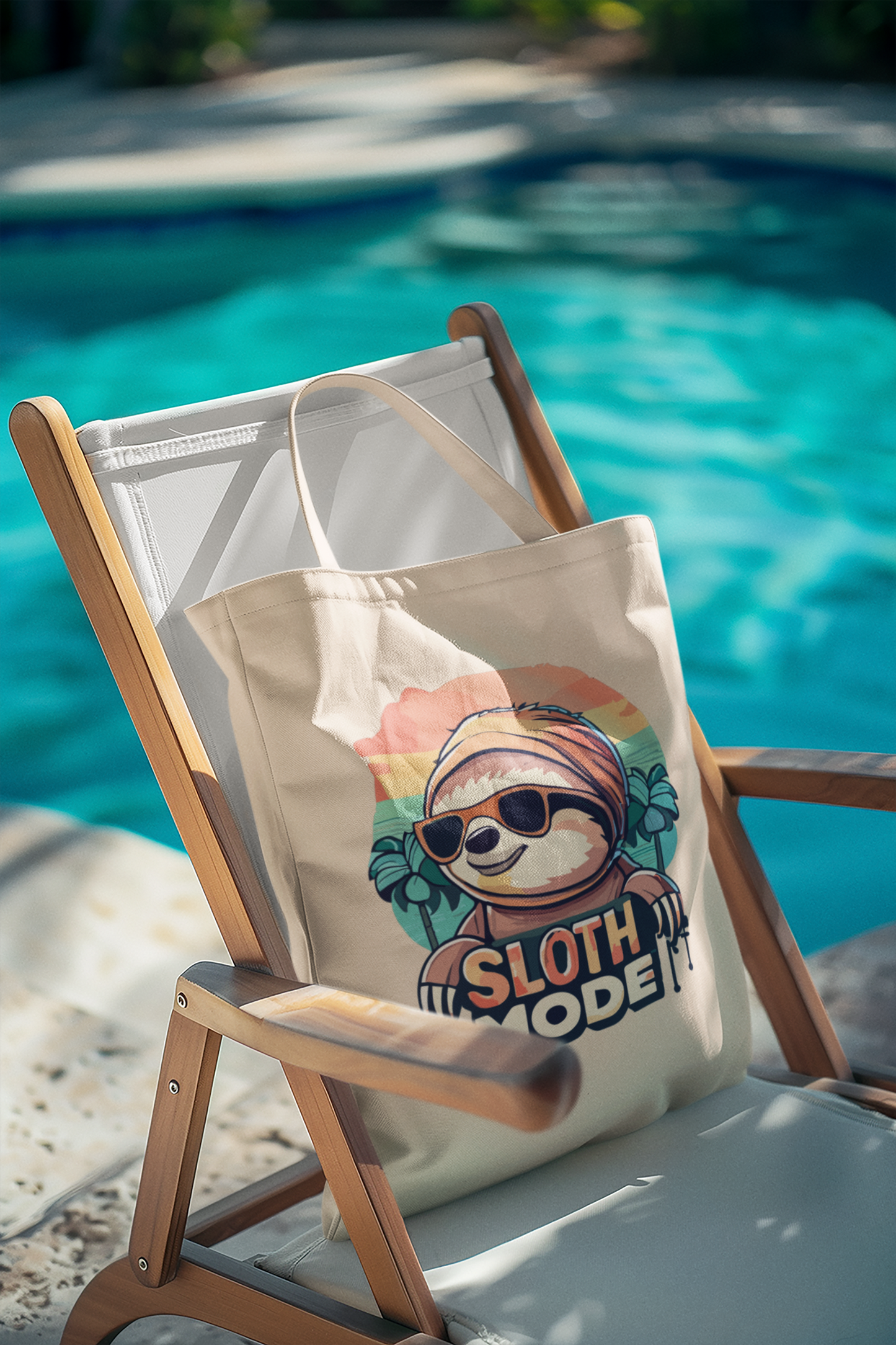 Sloth mode Cotton Canvas Tote Bag