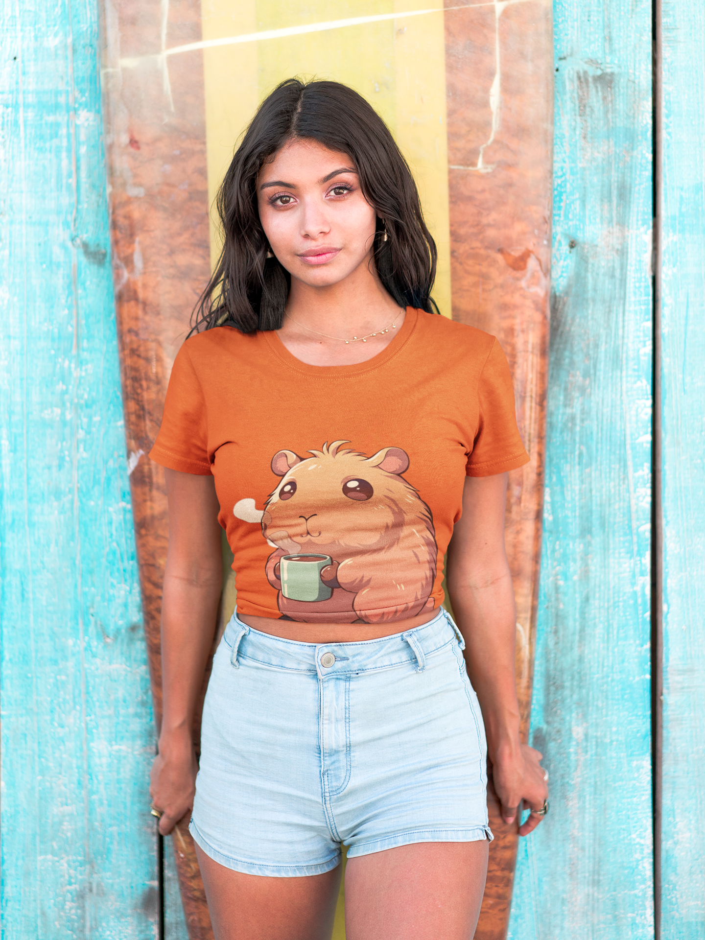 Capybara Coffee T-Shirt | Cute Animal Graphic Tee | Cozy Coffee Lover Shirt