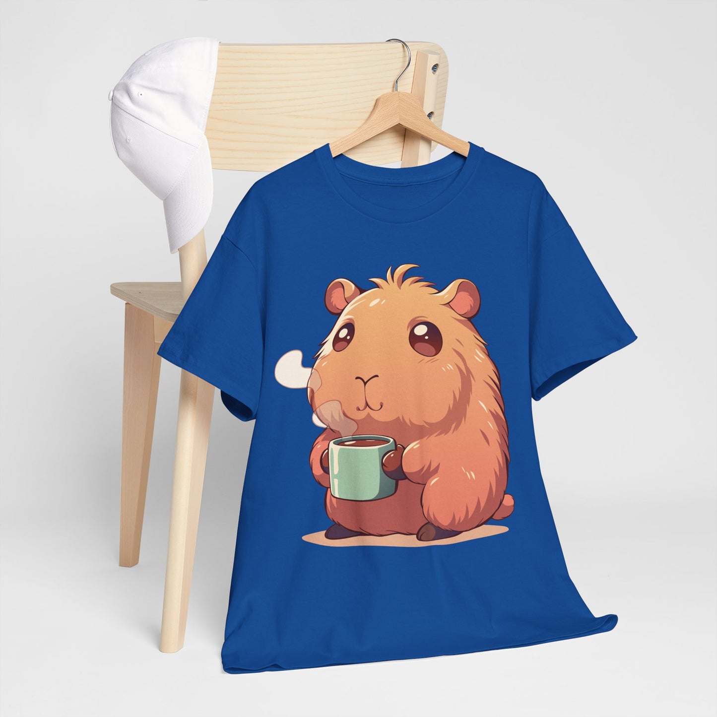 Capybara Coffee T-Shirt | Cute Animal Graphic Tee | Cozy Coffee Lover Shirt