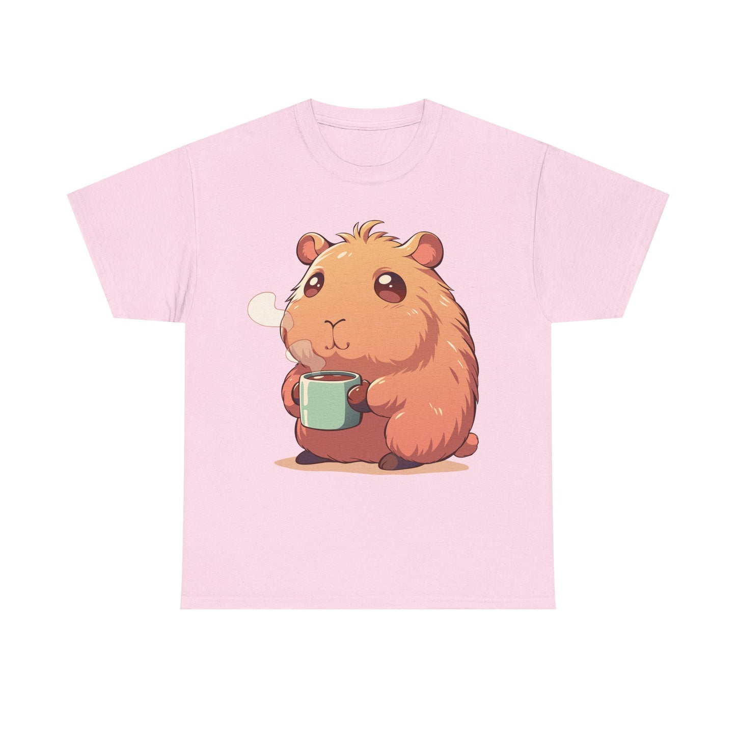 Capybara Coffee T-Shirt | Cute Animal Graphic Tee | Cozy Coffee Lover Shirt