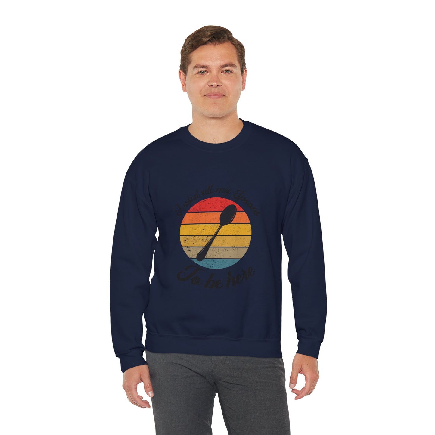 Funny spoon sweatshirt, I dont have the spoons to be here, Mental Health Unisex Sweatshirt