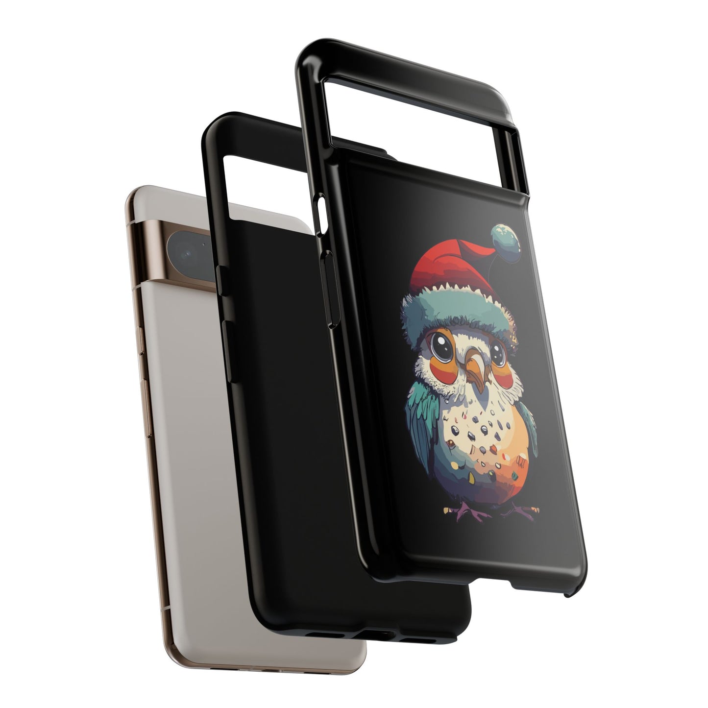 Cute Bird Christmas Phone Case - Festive Bird Accessory for Holiday Cheer, Perfect phone Cover for 16, 15, Pro Max, Galaxy, & Pixel