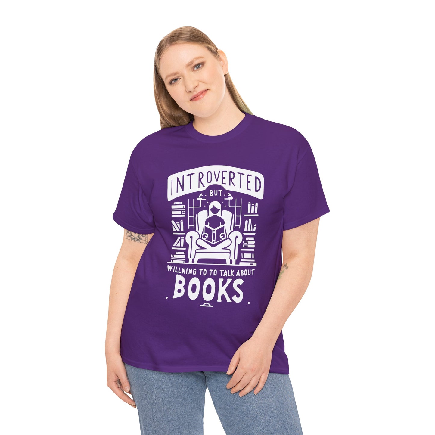 Funny Introvert shirt Introvert's Comfort Tee - "Quiet Charm" Book Lover's Soft T-Shirt