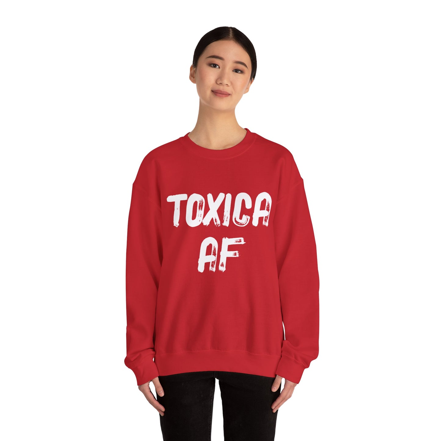 Toxica AF Women's Sweatshirt, Spanglish Espanol humorous sweater, Spanish Funny, Bold Women's Statement, Edgy Feminist Accessory