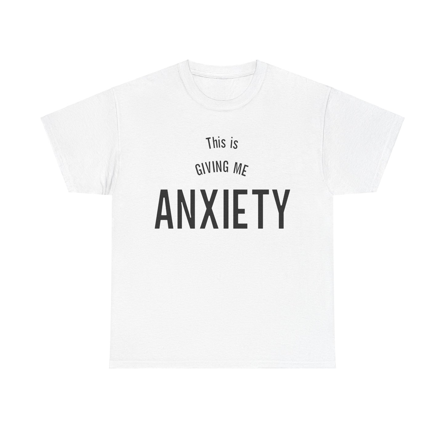 Funny anxiety shirt, this is giving me anxiety, Humorous Mental Health Tshirt