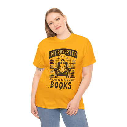 Funny Introvert shirt Introvert's Comfort Tee - "Quiet Charm" Book Lover's Soft T-Shirt