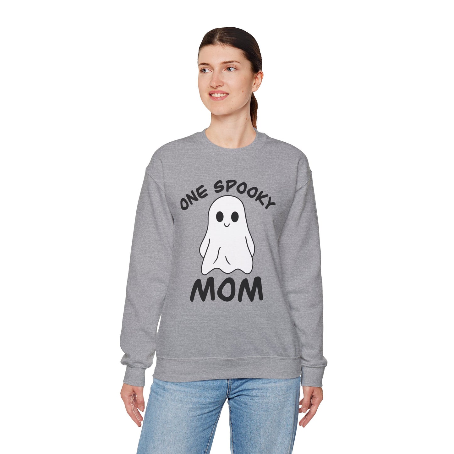 Halloween funny spooky Sweatshirt Gift For Halloween Moms, Cute Halloween shirt, Halloween Sweatshirt, Ghost Sweatshirt, cute ghost