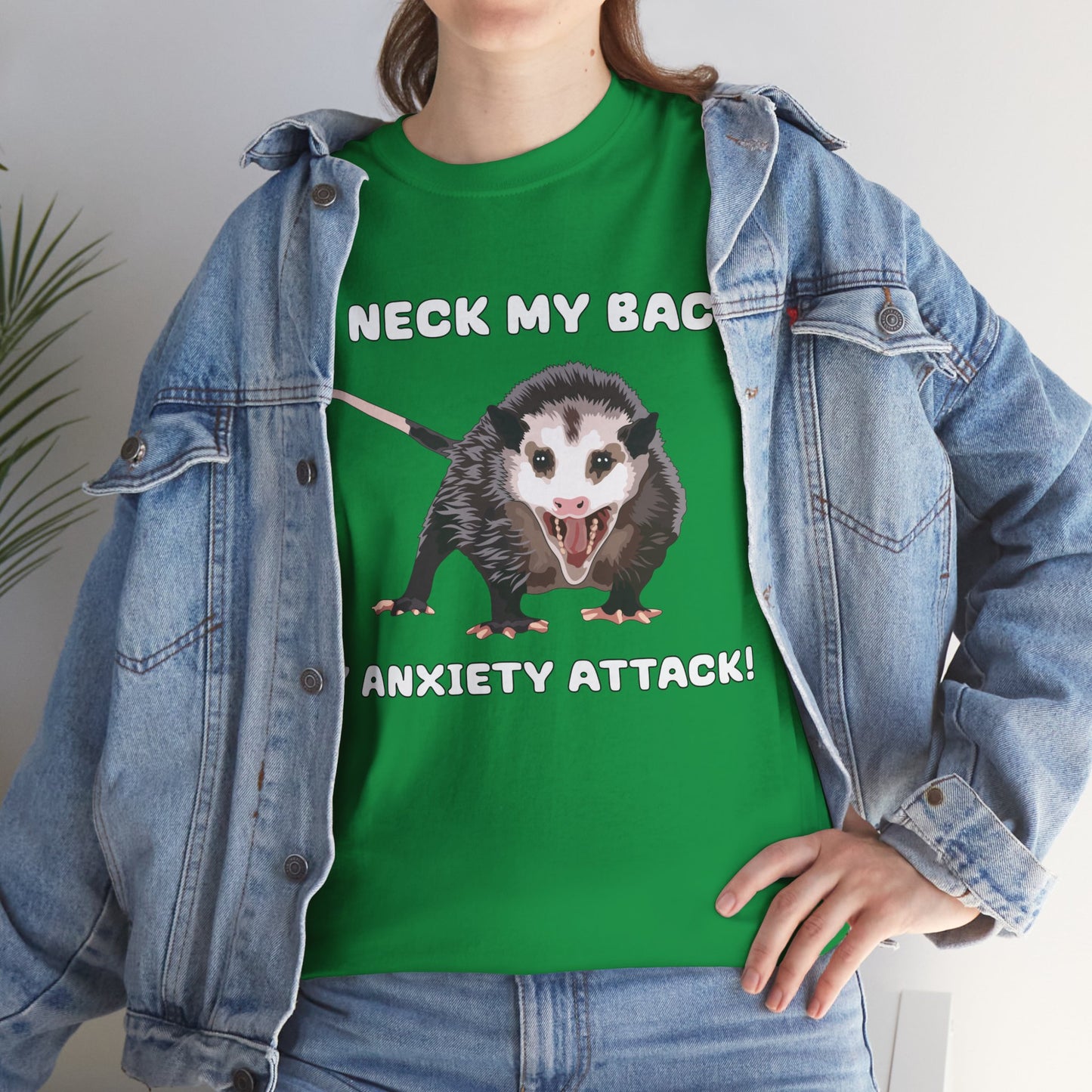 Opossum Anxiety Quote T-Shirt - Funny Stress-Relief Animal Tee