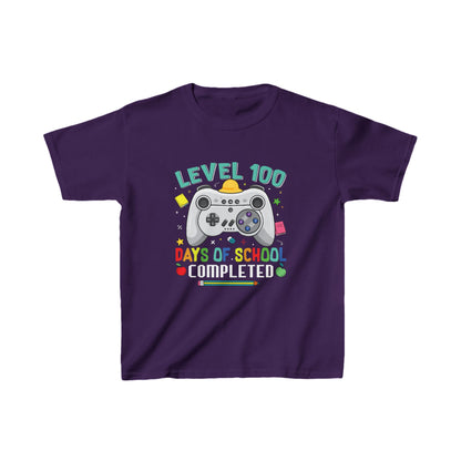 Kids 100 days level up shirt