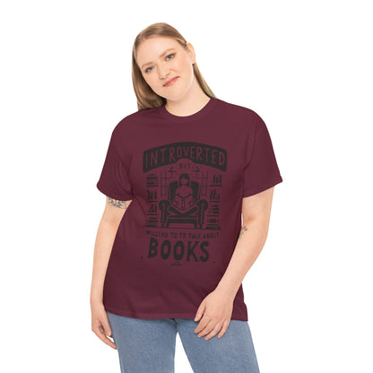 Funny Introvert shirt Introvert's Comfort Tee - "Quiet Charm" Book Lover's Soft T-Shirt