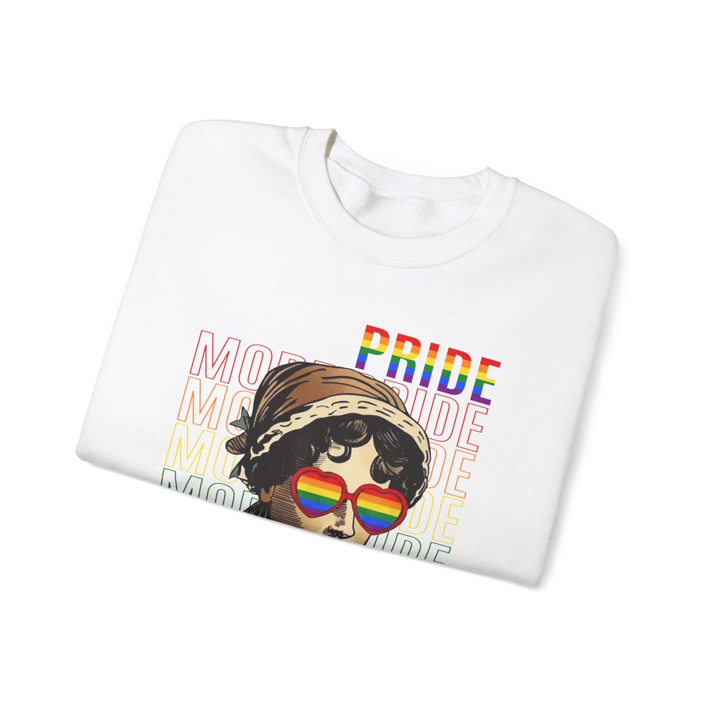 LGBTQ+ More Pride Less Prejudice Emily Dickinson humorous Pride Rainbow Unisex Sweatshirt