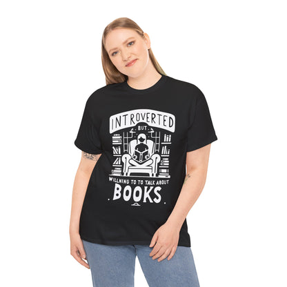 Funny Introvert shirt Introvert's Comfort Tee - "Quiet Charm" Book Lover's Soft T-Shirt