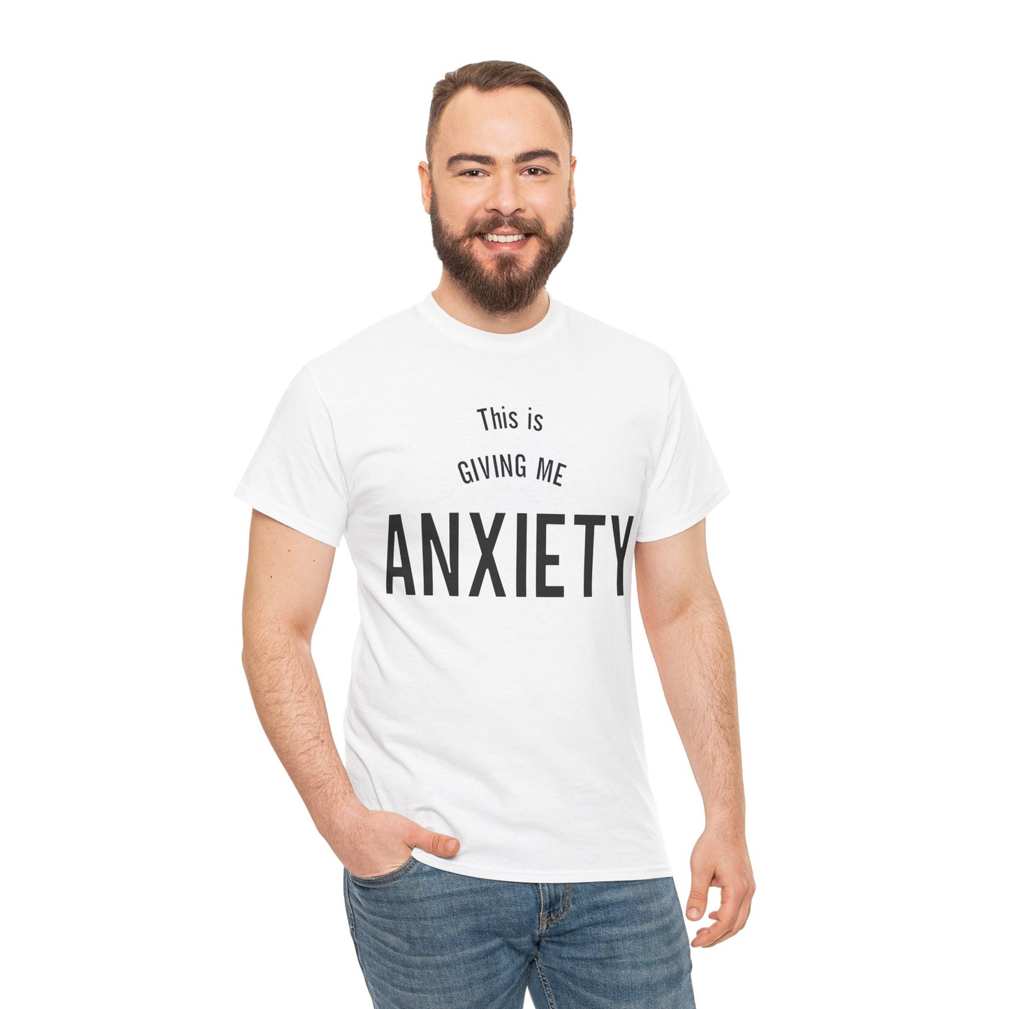 Funny anxiety shirt, this is giving me anxiety, Humorous Mental Health Tshirt