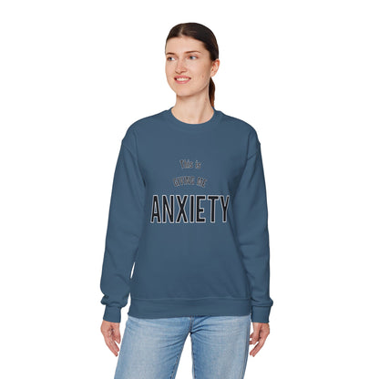 Funny anxiety shirt, this is giving me anxiety, Humorous Mental Health Unisex Sweatshirt