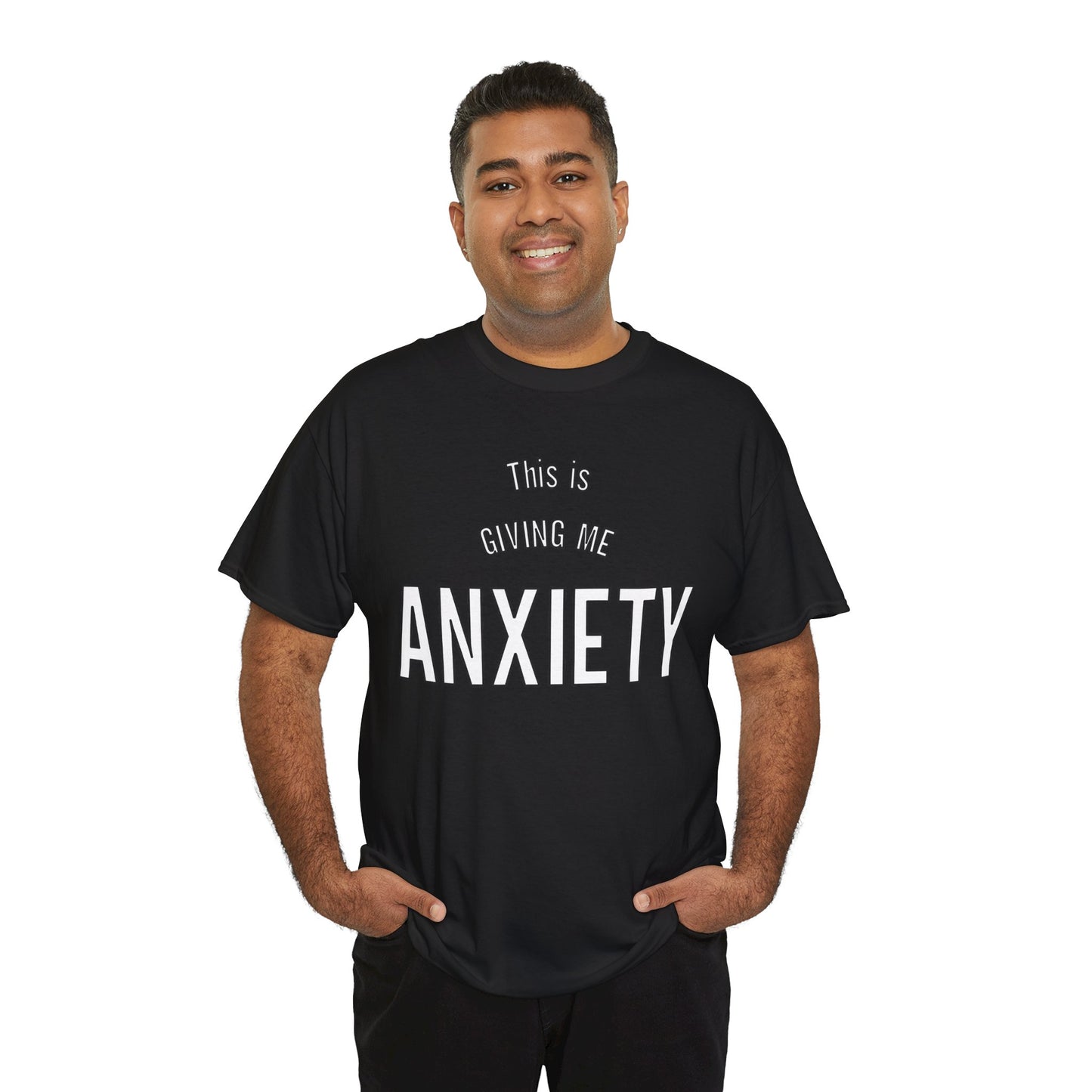 Funny anxiety shirt, this is giving me anxiety, Humorous Mental Health Tshirt