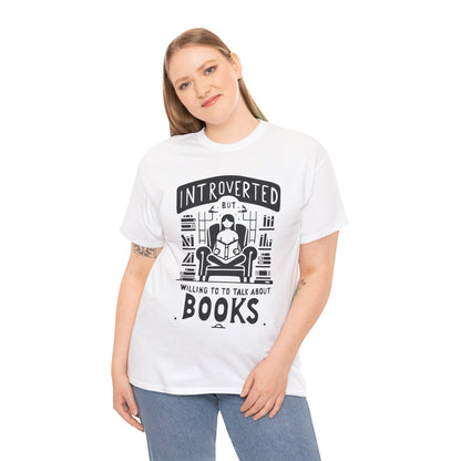 Funny Introvert shirt Introvert's Comfort Tee - "Quiet Charm" Book Lover's Soft T-Shirt