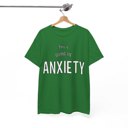 Funny anxiety shirt, this is giving me anxiety, Humorous Mental Health Tshirt