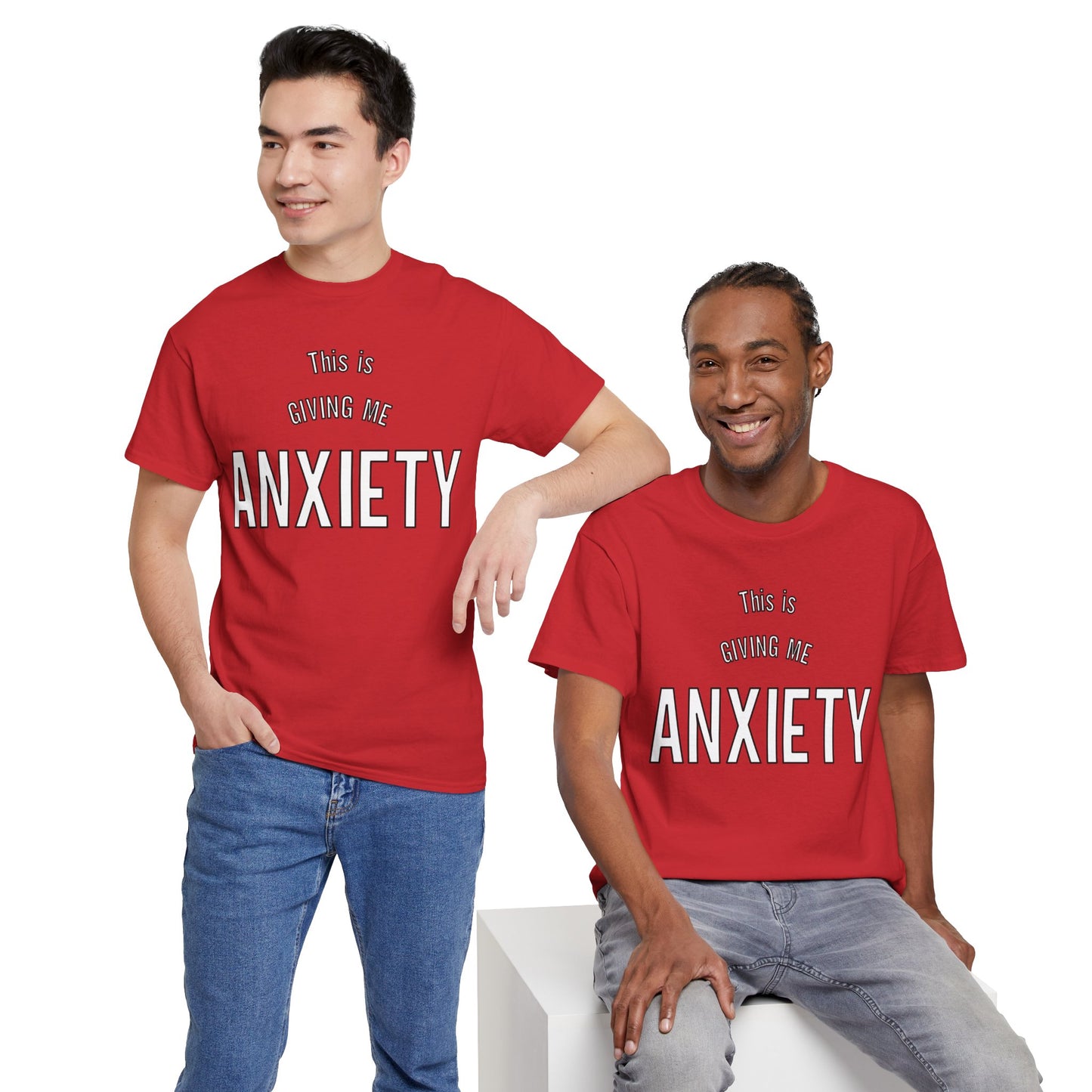 Funny anxiety shirt, this is giving me anxiety, Humorous Mental Health Tshirt