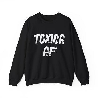 Toxica AF Women's Sweatshirt, Spanglish Espanol humorous sweater, Spanish Funny, Bold Women's Statement, Edgy Feminist Accessory