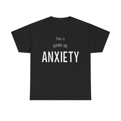 Funny anxiety shirt, this is giving me anxiety, Humorous Mental Health Tshirt