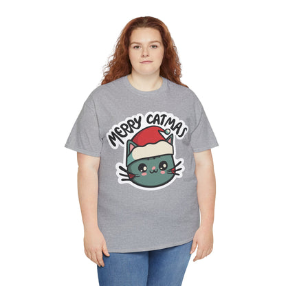 Cute Cat Christmas Shirt, Animal Lover Gift Tee For Christmas, Christmas kitty Shirt, Christmas Tee For cat Owner, Merry Catmas Shirt