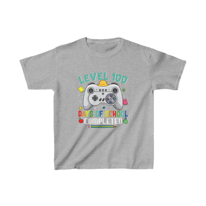 Kids 100 days level up shirt