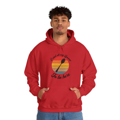 Humorous spoon theory hoodie, "I don't have enough spoons to be here hoodie" Empowering Stylish Comfort Apparel