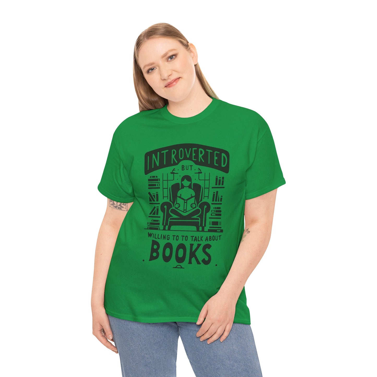 Funny Introvert shirt Introvert's Comfort Tee - "Quiet Charm" Book Lover's Soft T-Shirt