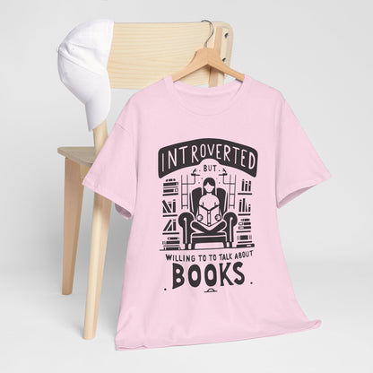 Funny Introvert shirt Introvert's Comfort Tee - "Quiet Charm" Book Lover's Soft T-Shirt