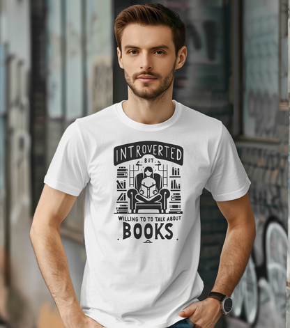 Funny Introvert shirt Introvert's Comfort Tee - "Quiet Charm" Book Lover's Soft T-Shirt